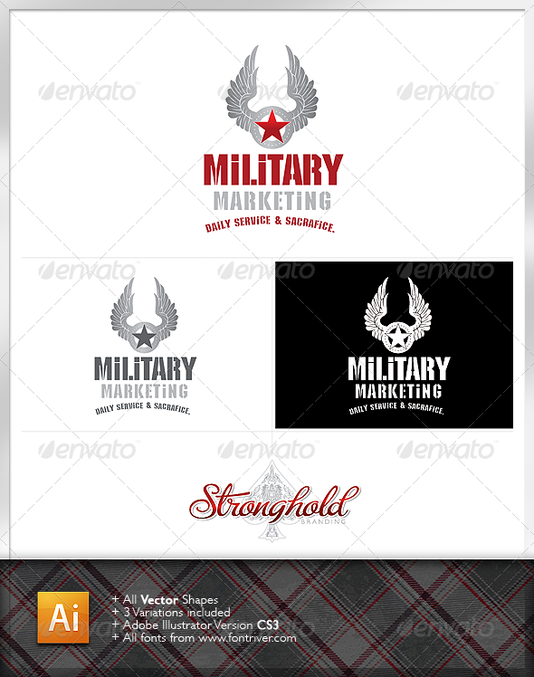 Military Crest 3 Logo - Crests Logo Templates