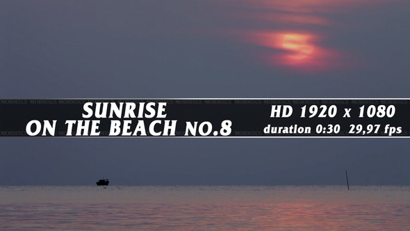 Sunrise On The Beach No.8