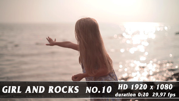 Girl and Rocks No.10