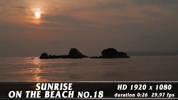 Sunrise On The Beach No.18