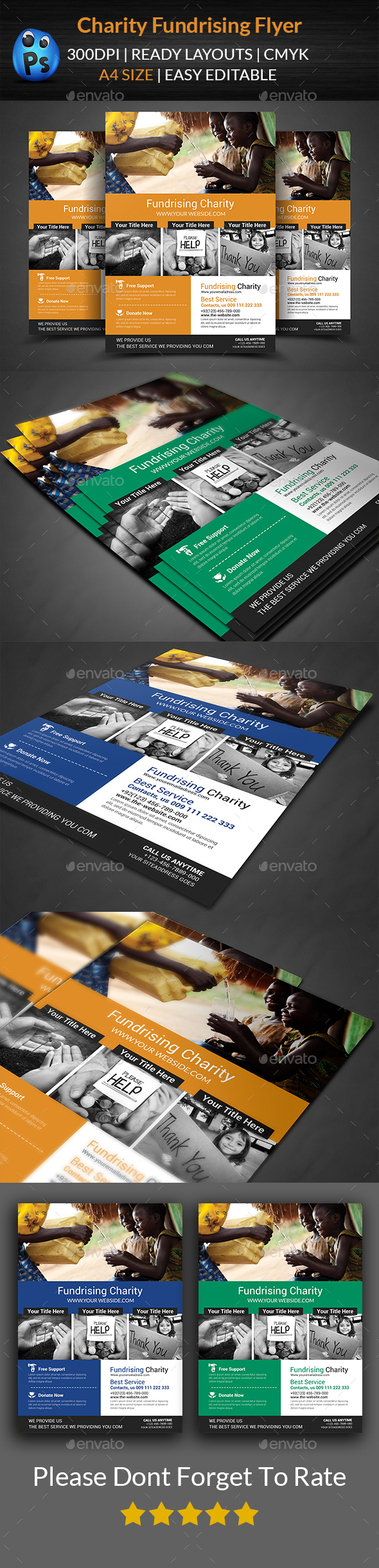 Charity Fundraisers Flyer Templates - Corporate Flyers