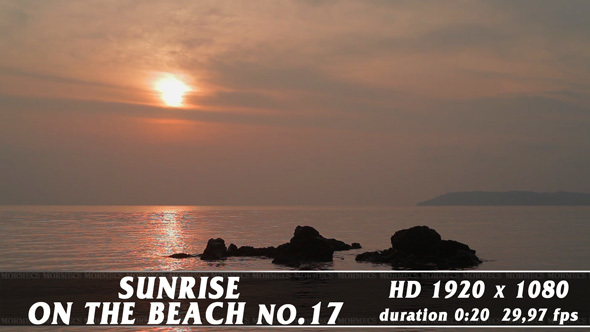 Sunrise On The Beach No.17