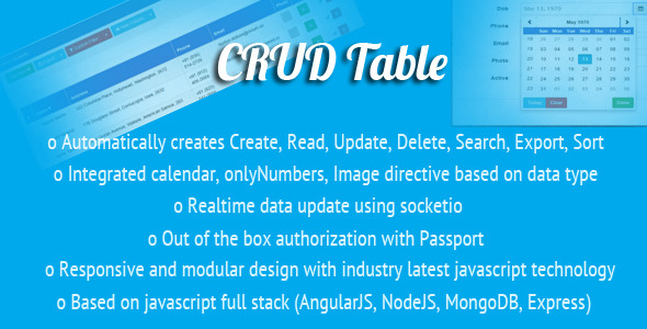 AngularJS CRUD Table Directive - CodeCanyon Item for Sale