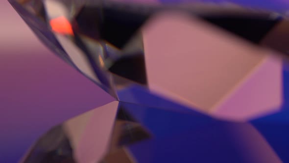 Diamond Is Rotated and Mirrored in Pink and Blue Shades alt