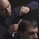 Professional Haircut With Razor At The Beauty - VideoHive Item for Sale
