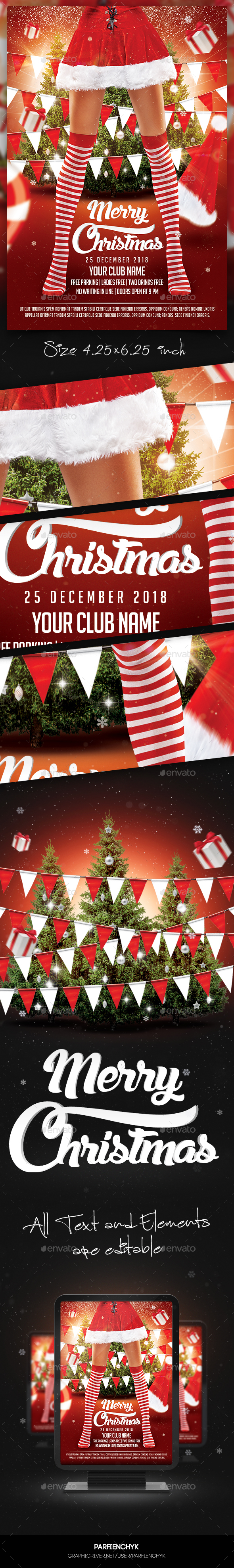 Christmas Party Flyer Template - Clubs & Parties Events
