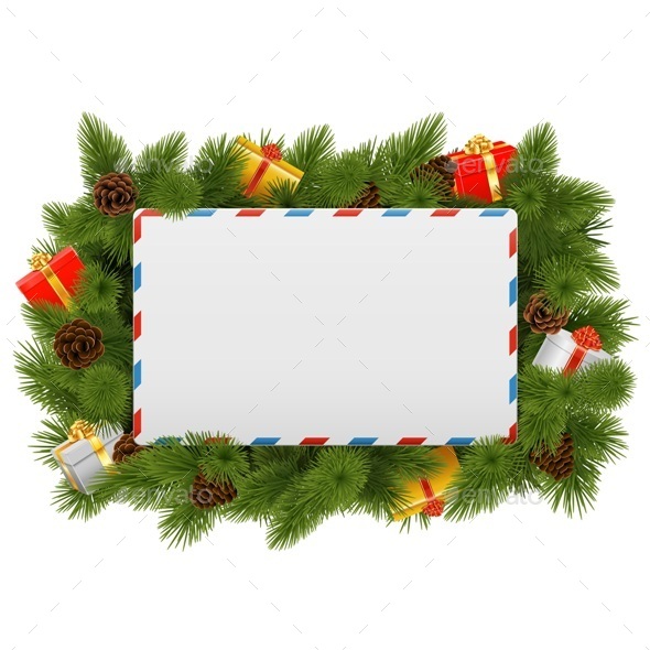 Vector Christmas Postcard - Christmas Seasons/Holidays
