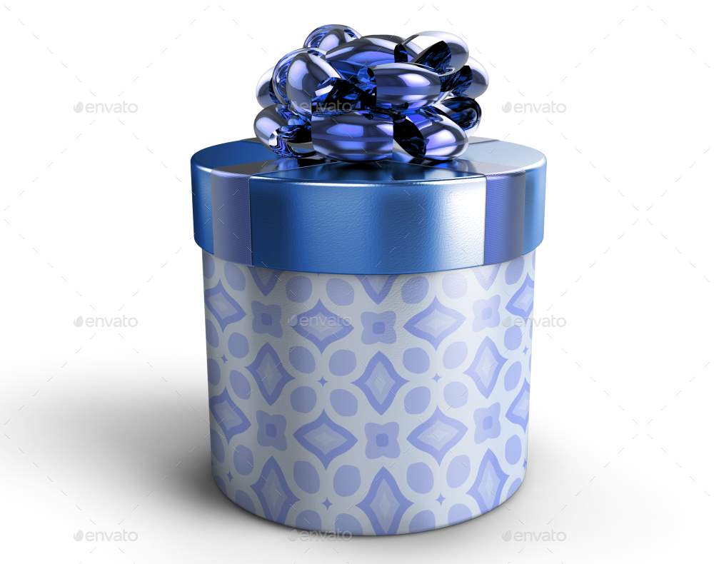 Download Round Gift Box Mockup by Fusionhorn | GraphicRiver