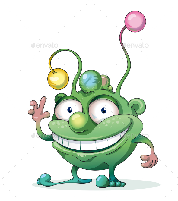 Good-natured Green Monster - Monsters Characters