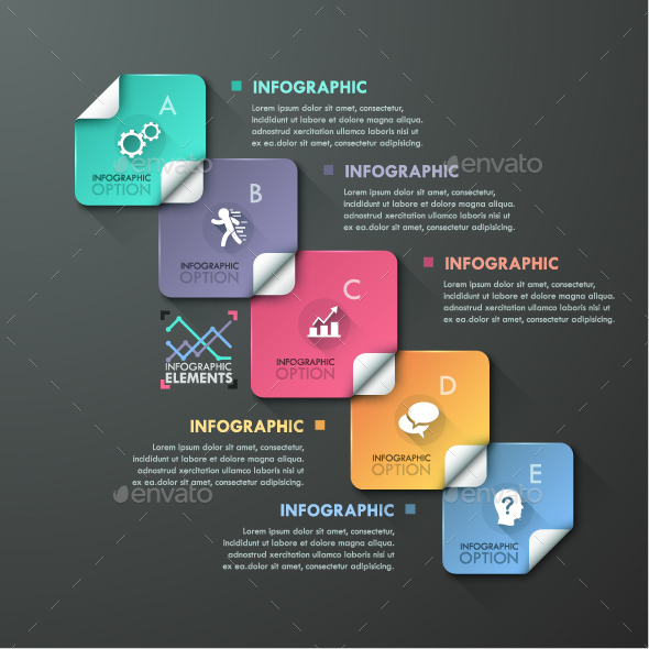 Modern Infographics Options Template - Infographics