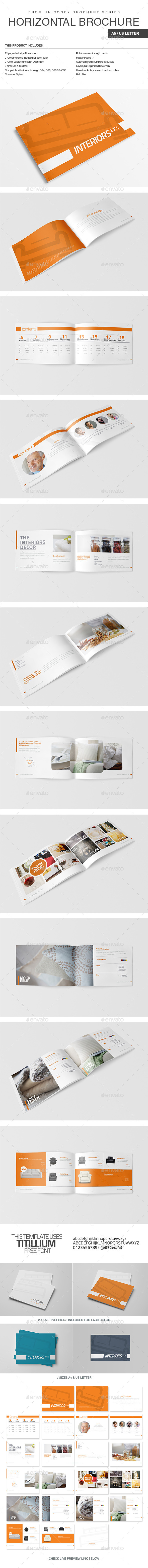 Horizontal Brochure A5 US Letter Horizontal Brochure A5 US Letter