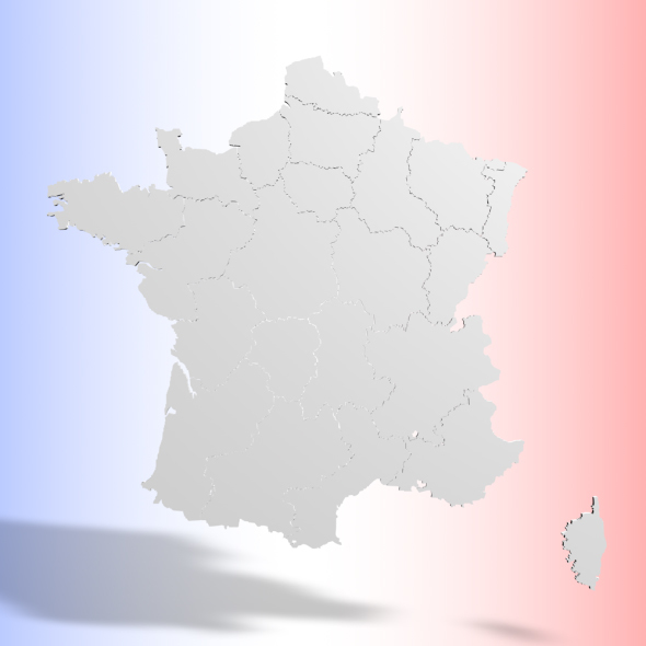 FRANCE 3D MAP - 3Docean 13684932