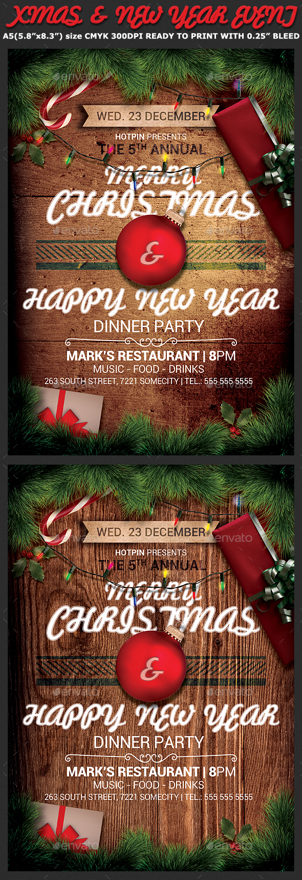 Christmas Event Flyer Template - Holidays Events