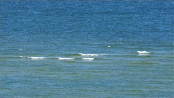 Small Waves Can be Seen on the Sea Water