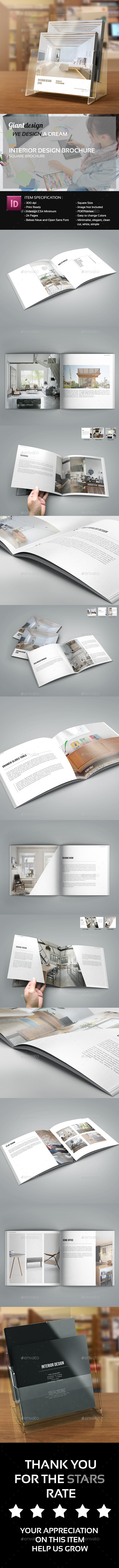 Interior Design - Square Brochure Catalog - Corporate Brochures