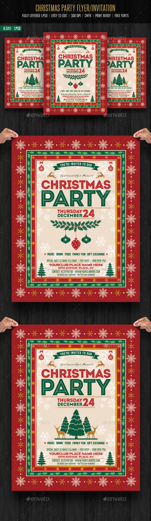 Christmas Party Flyer/ Invitation