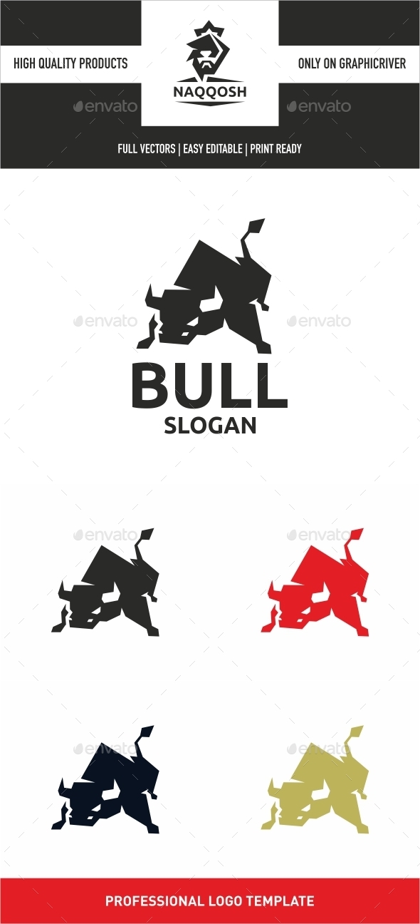 Bull - Animals Logo Templates