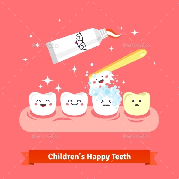 Tooth Hygiene Icon Set - Health/Medicine Conceptual