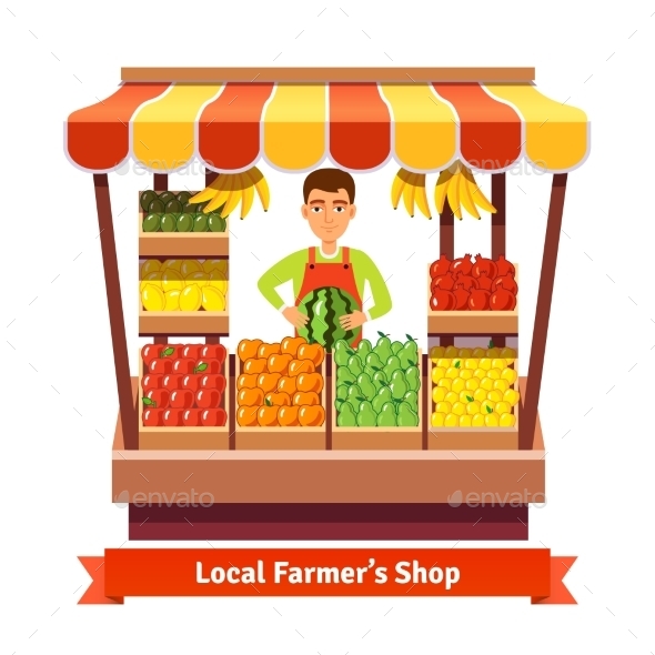 Local Farmer Produce Shop Keeper - Concepts Business