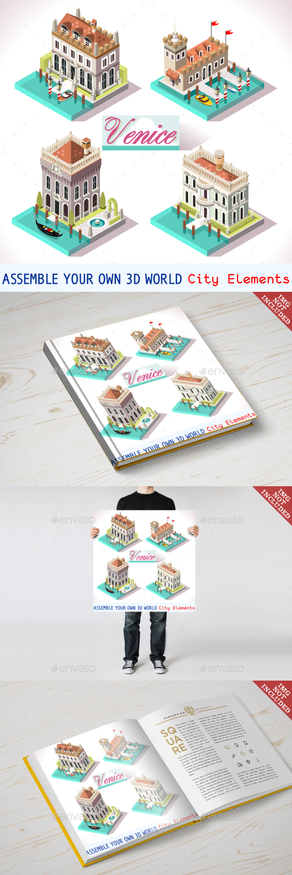 Venice 01 Tiles Isometric - Buildings Objects