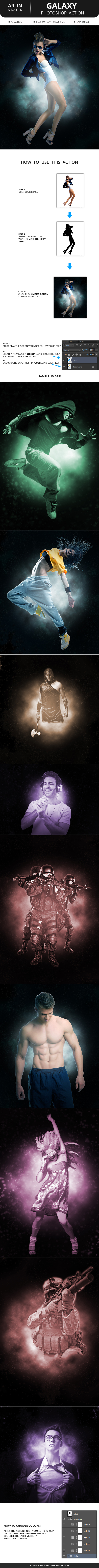 Galaxy Photoshop Action - Photo Effects Actions