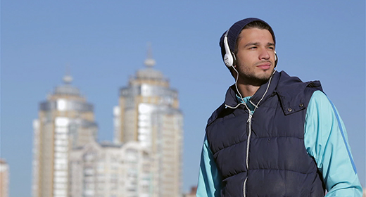 Concept about urban running, sport, fitness and people