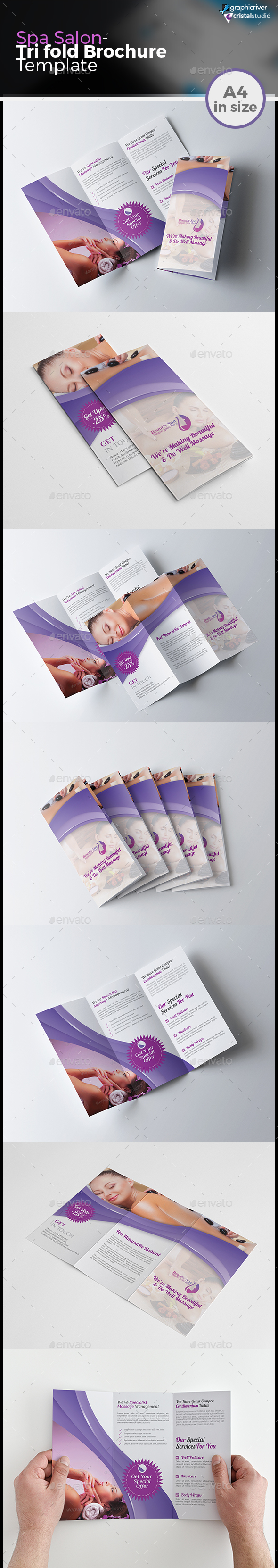 Salon & Spa Tri-fold Brochure - Corporate Brochures
