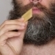 White Man Taking Care Of His Lush Beard And - VideoHive Item for Sale