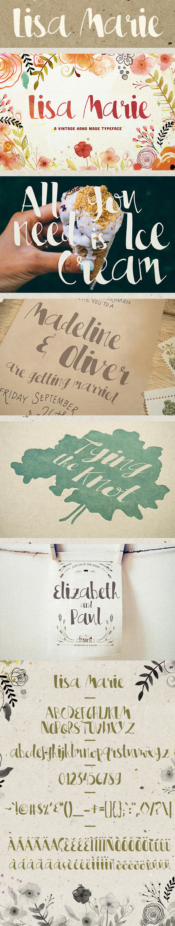 Lisa Marie - Script Fonts