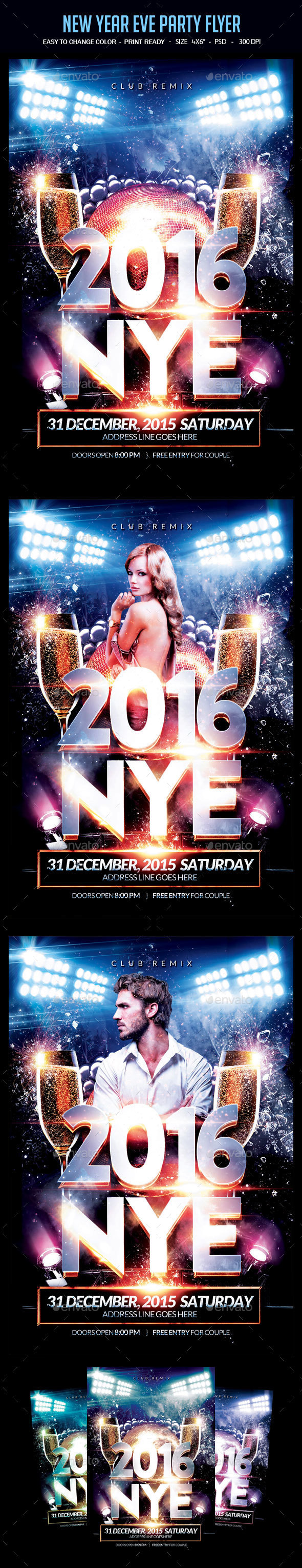 New Year Eve Party Flyer - Clubs & Parties Events