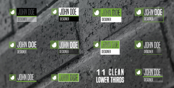 11 Clean Lower - VideoHive 13704734