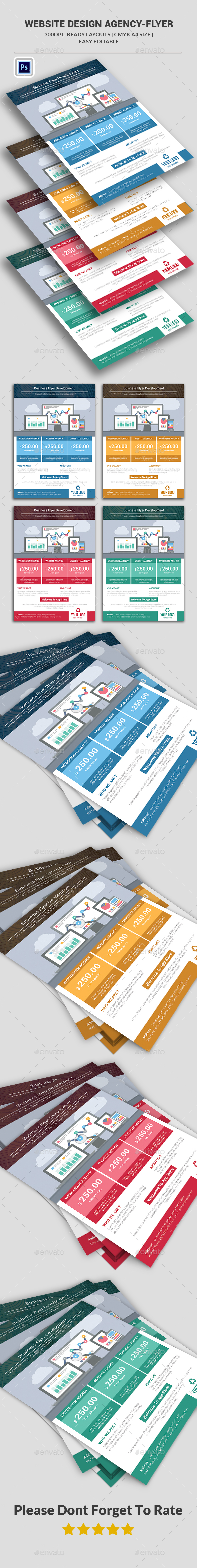 Website Design Agency Flyer Templates - Corporate Flyers