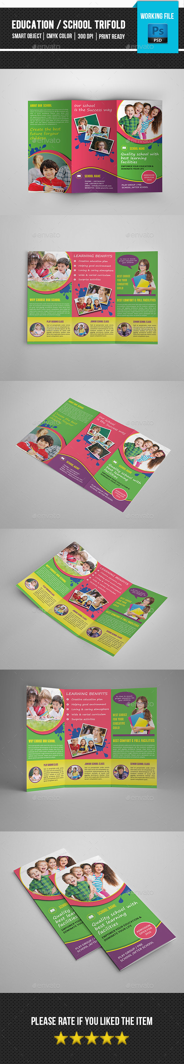 Kids School Trifold Brochure-V269 - Corporate Brochures