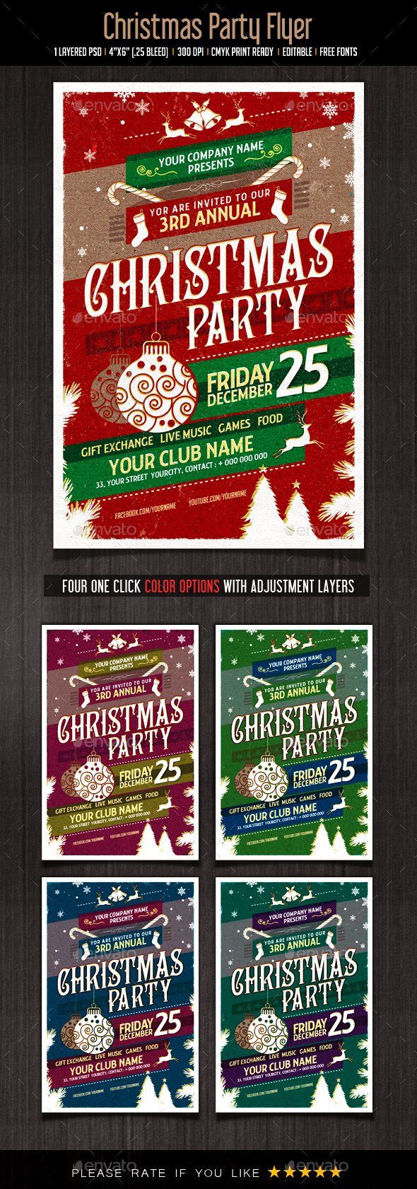 Christmas Party Flyer - Clubs & Parties Events