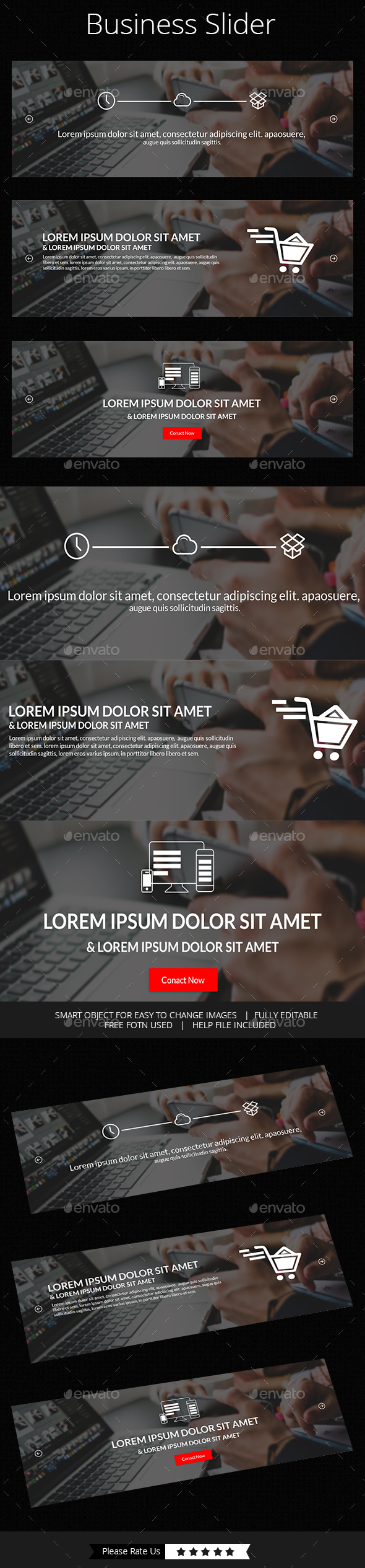 Online Business Slider - Sliders & Features Web Elements