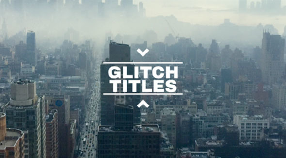 Glitch Titles Pack - VideoHive 13709491