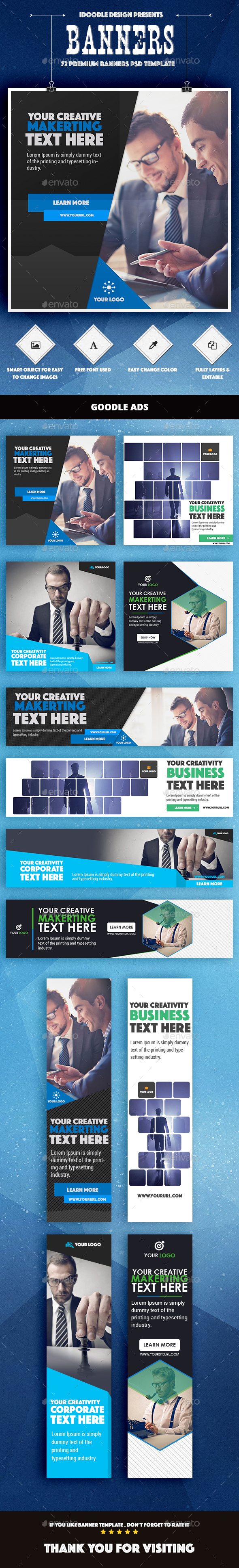 Bundle Multipurpose Banner Ad - Banners & Ads Web Elements