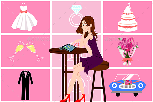 Woman Planning Her Wedding - Weddings Seasons/Holidays