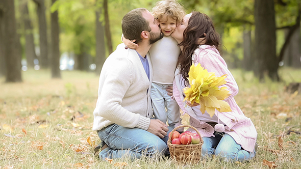 Family In Autumn