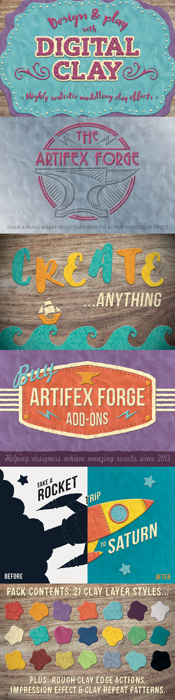 Digital Clay- Layer Styles - Styles Photoshop