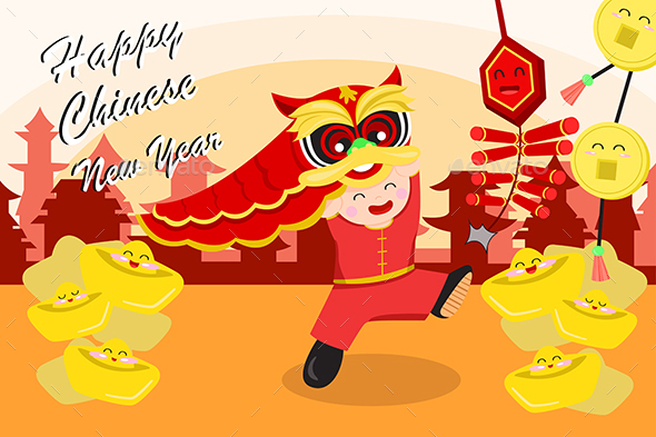 Chinese New Year Greeting Card - Seasons/Holidays Conceptual
