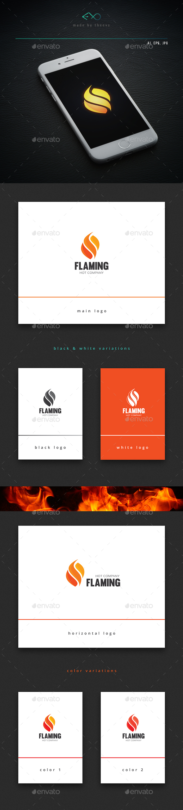 Flaming - Vector Abstract