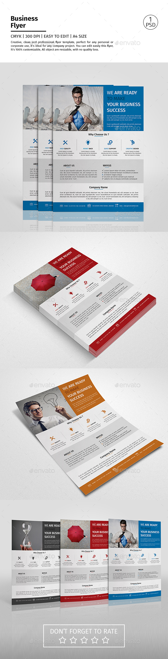 A4 Corporate Business Flyer Template Vol 02 - Corporate Flyers