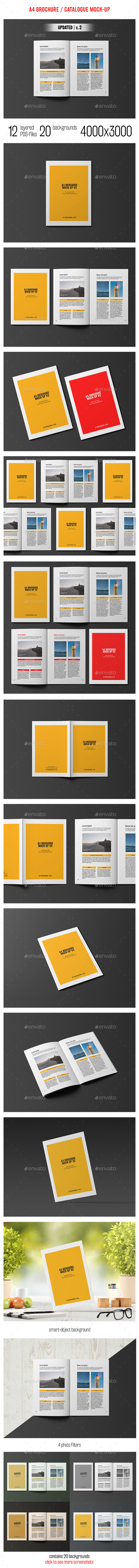 A4 Brochure / Catalogue Mockup - Brochures Print