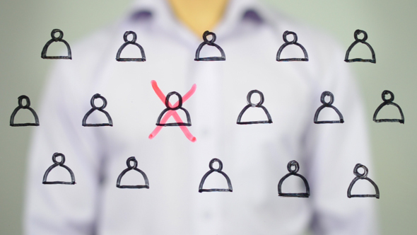 Rejected One, Cancelling Illustration, Concept  alt