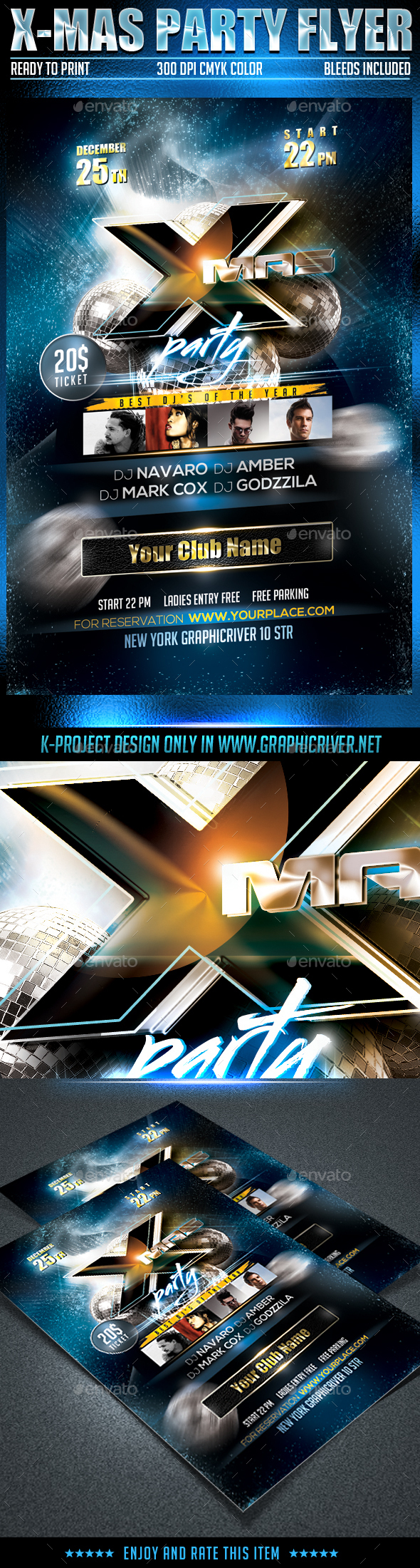 X- mas Party Flyer - Clubs & Parties Events