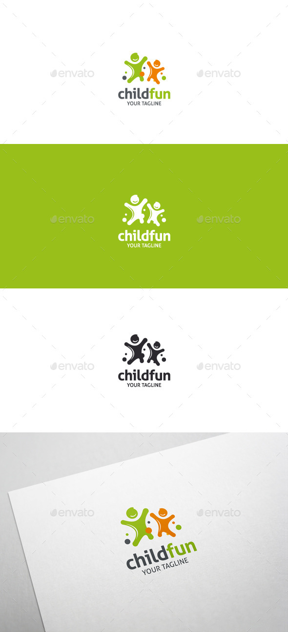 Child Fun Logo - Humans Logo Templates