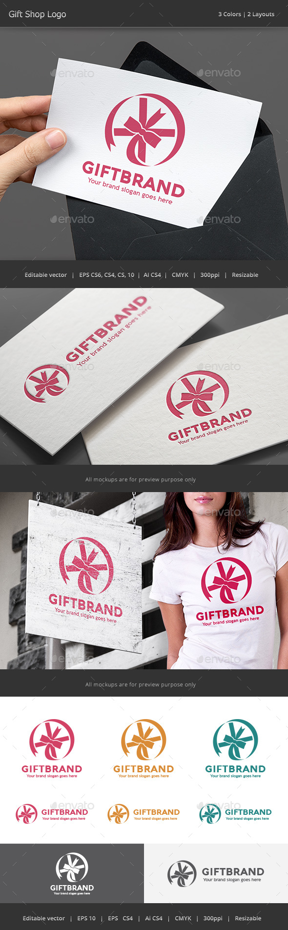 Gift Brand Logo - Objects Logo Templates