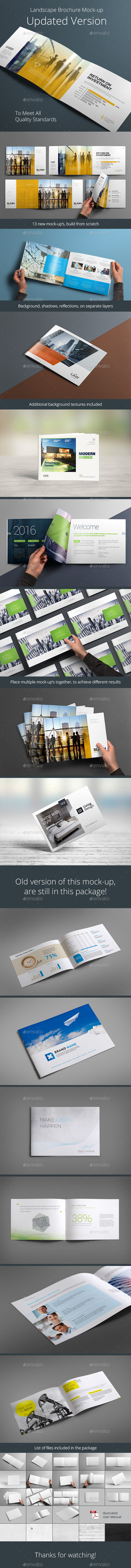 Horizontal Brochure Mock-up - Brochures Print