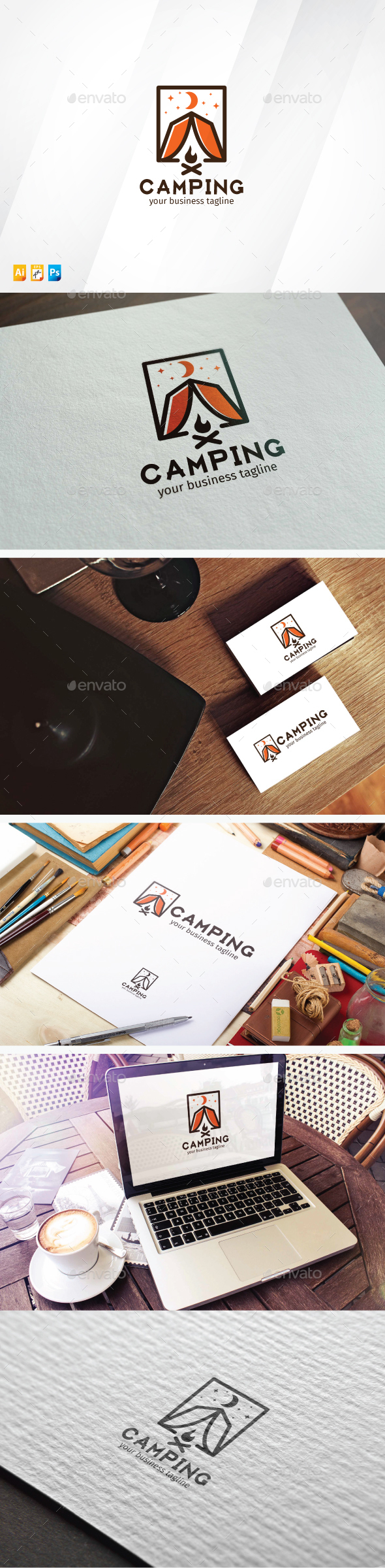 Camping - Vector Abstract
